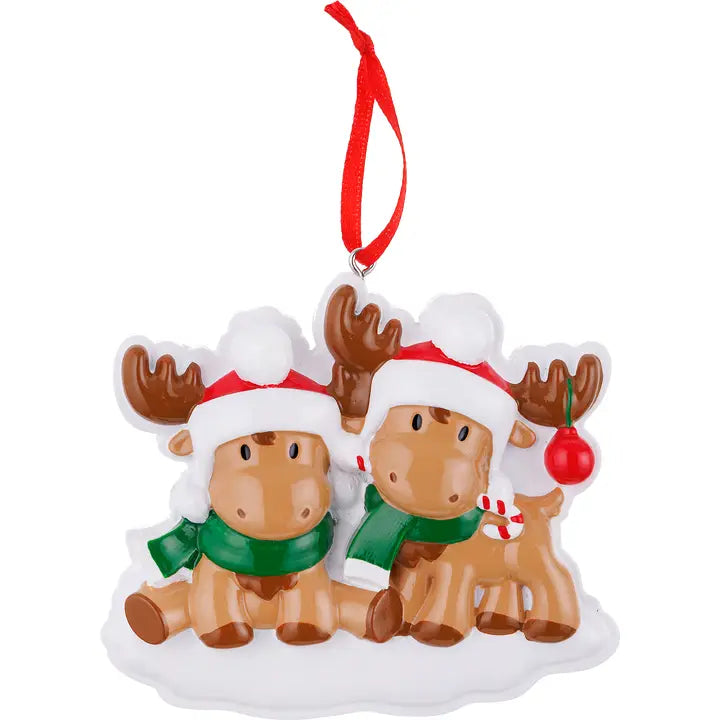 Cutesy Moose Ornaments