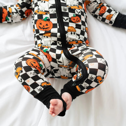 Halloween Skateboard Ghost Pumpkin Zippy