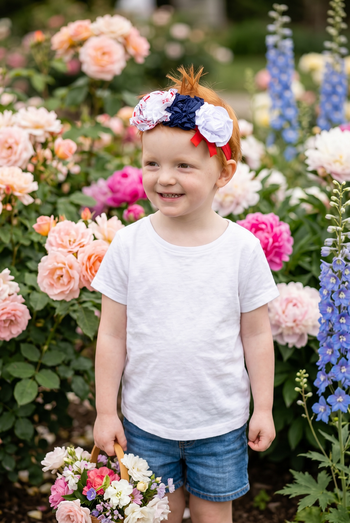 Red-White-Blue Flad Headband