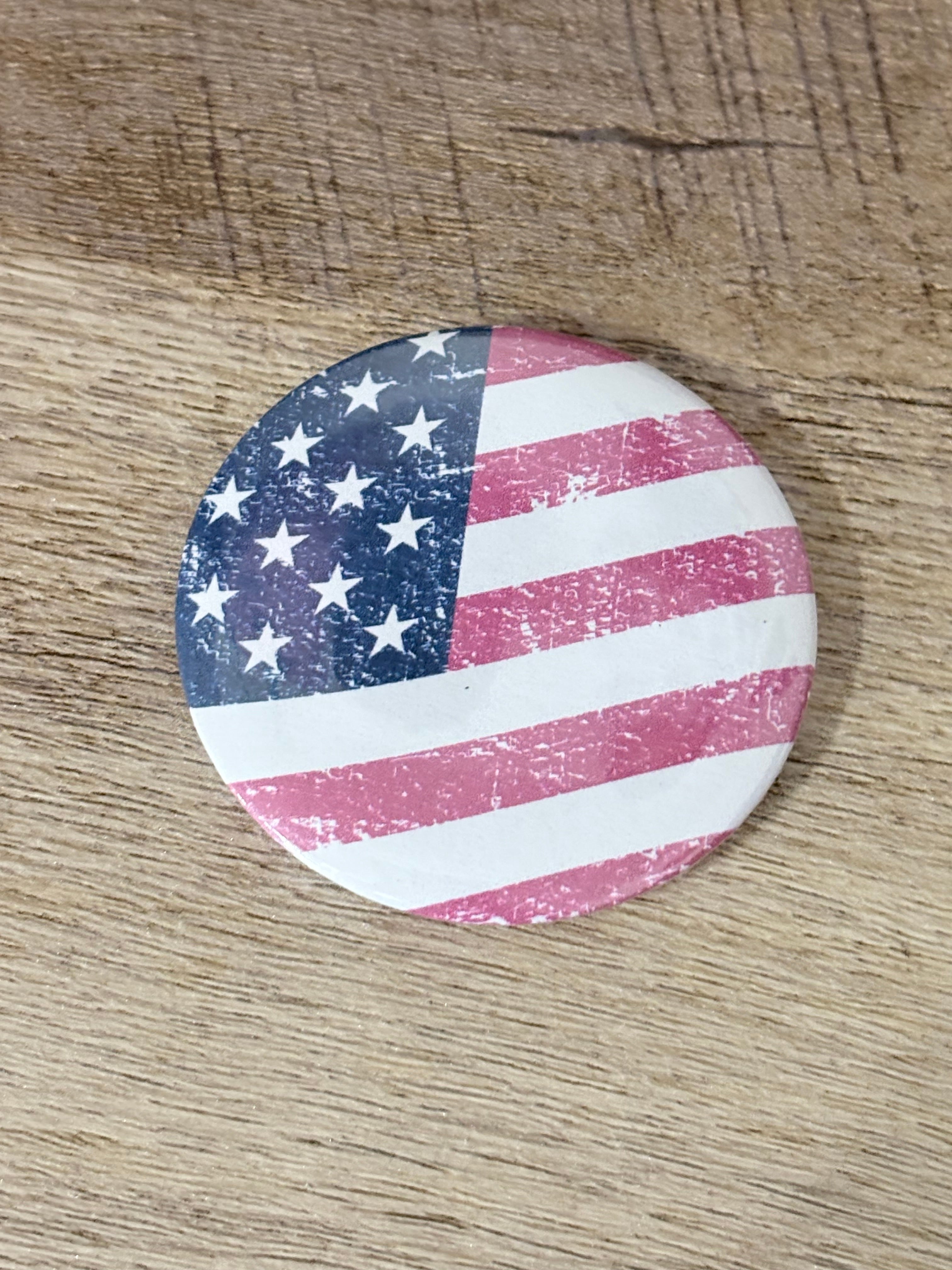 American flag theme fridge magnets