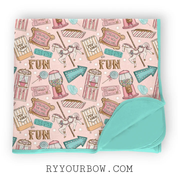 Carnival Fun Bamboo Double Sided Blanket