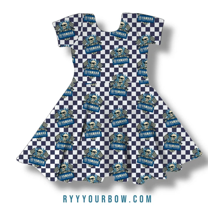 Team Blue With Skull Dress
