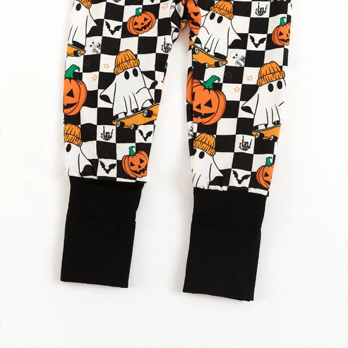 Halloween Skateboard Ghost Pumpkin Zippy
