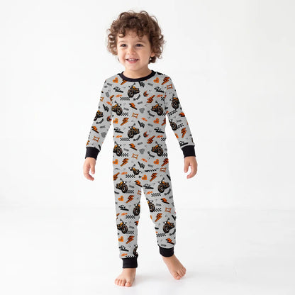 Vintage Motorcycle Braaap  2 Piece Pj Set