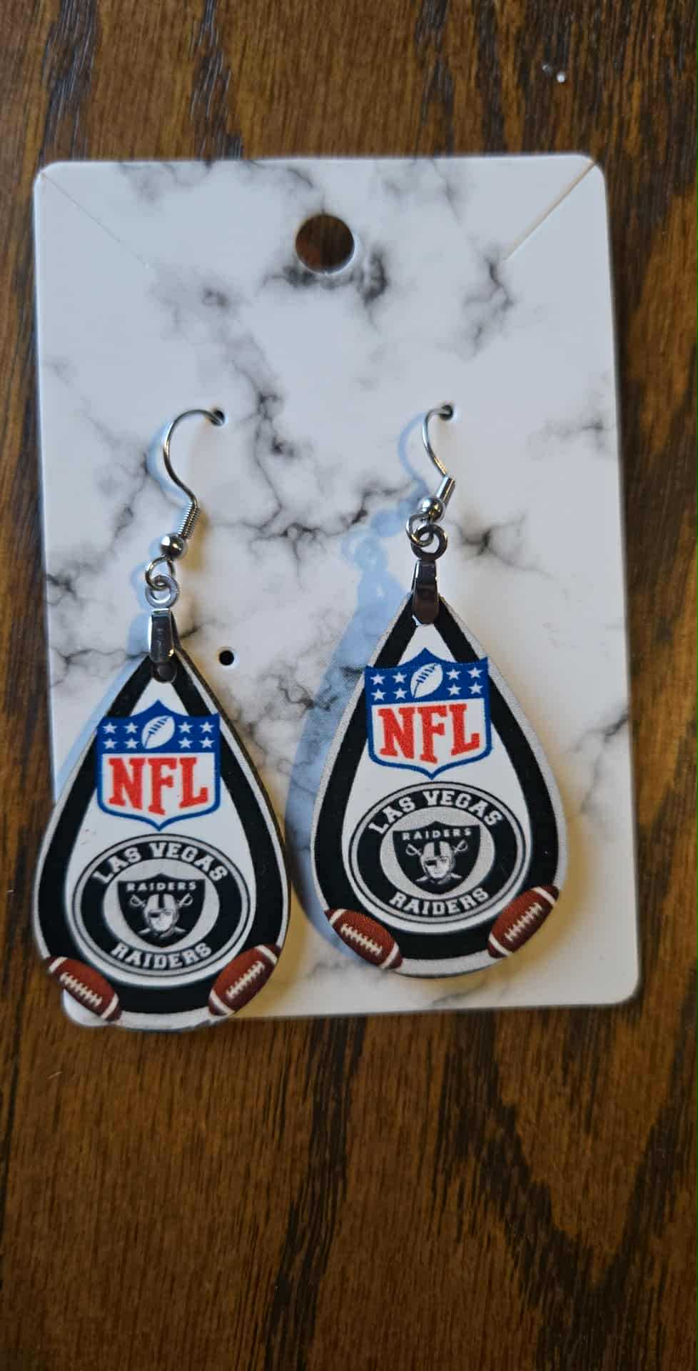 Raiders Las Vegas Earrings