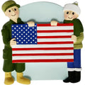 Light Skin Patriotic Family