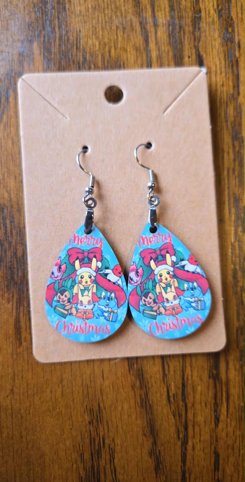 Pokemon Design Tear Drop Earrings