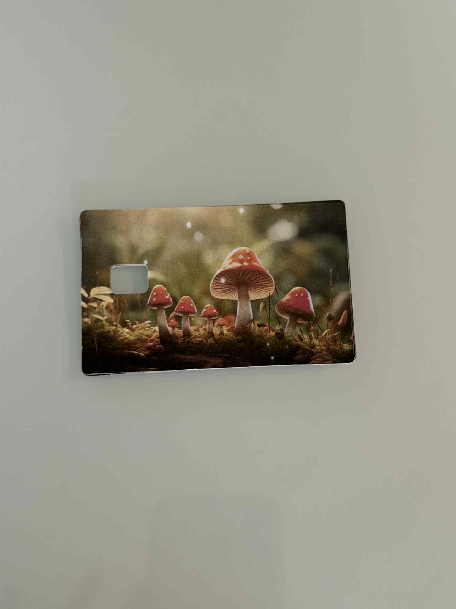 Mushrooms Theme Credit Card Stickers