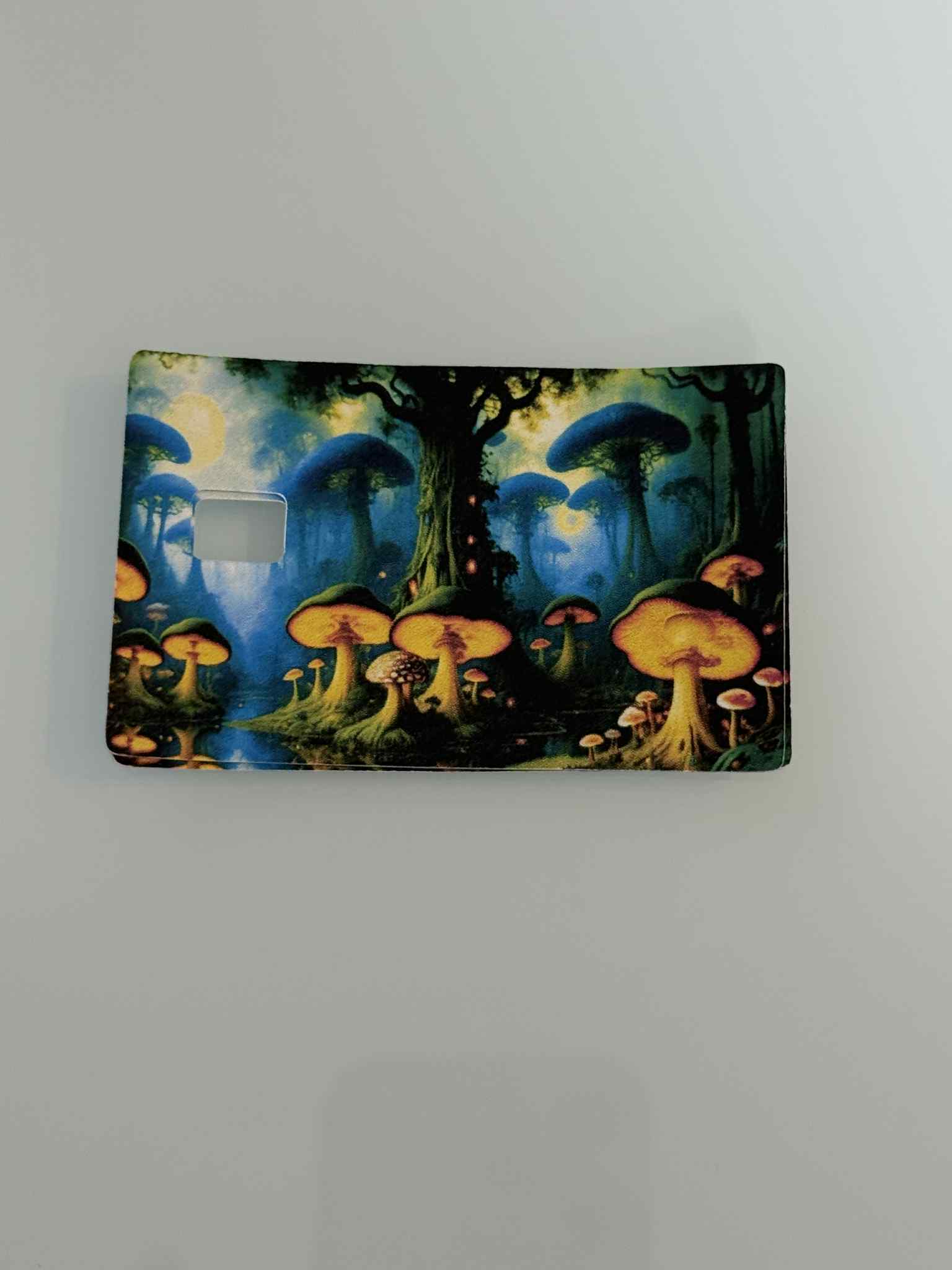Mushrooms Theme Credit Card Stickers