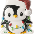 Penguin Tangled in Lights Ornament