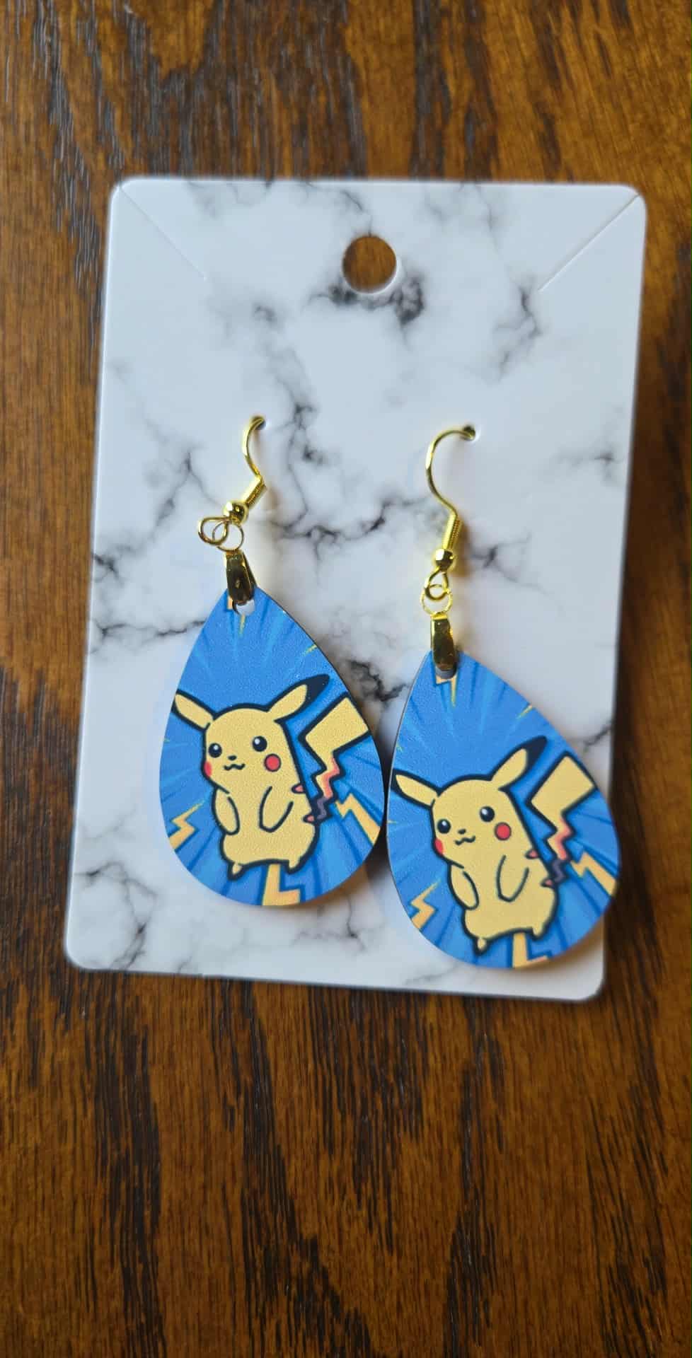 Pokemon Design Tear Drop Earrings