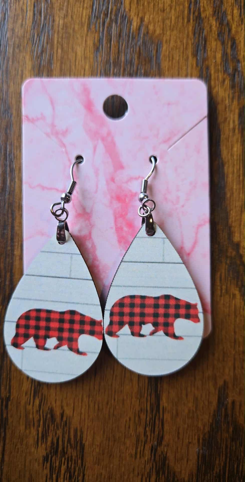 Animal Themed Tear Drop Earrings