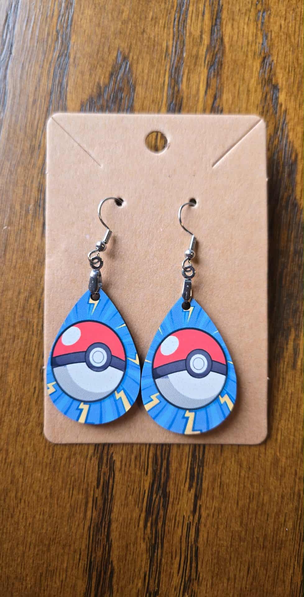 Pokemon Design Tear Drop Earrings