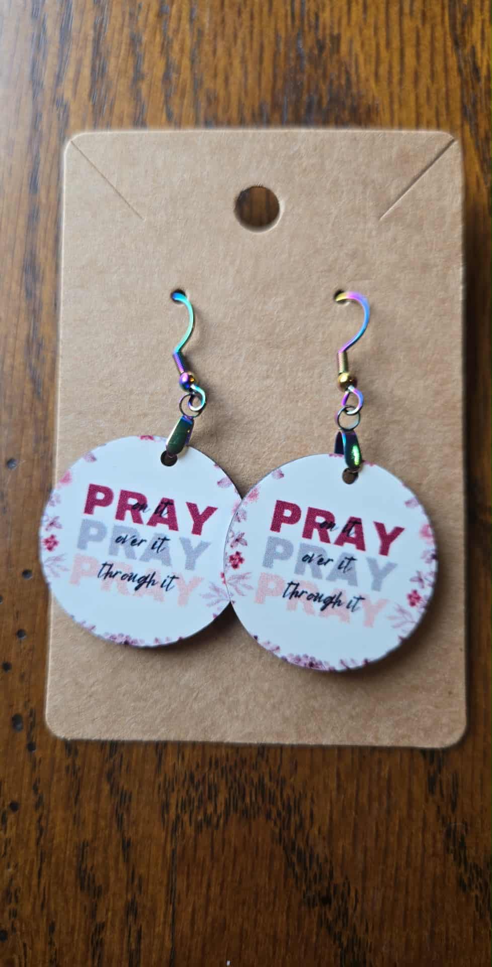 Church Design Tear Drop Earrings
