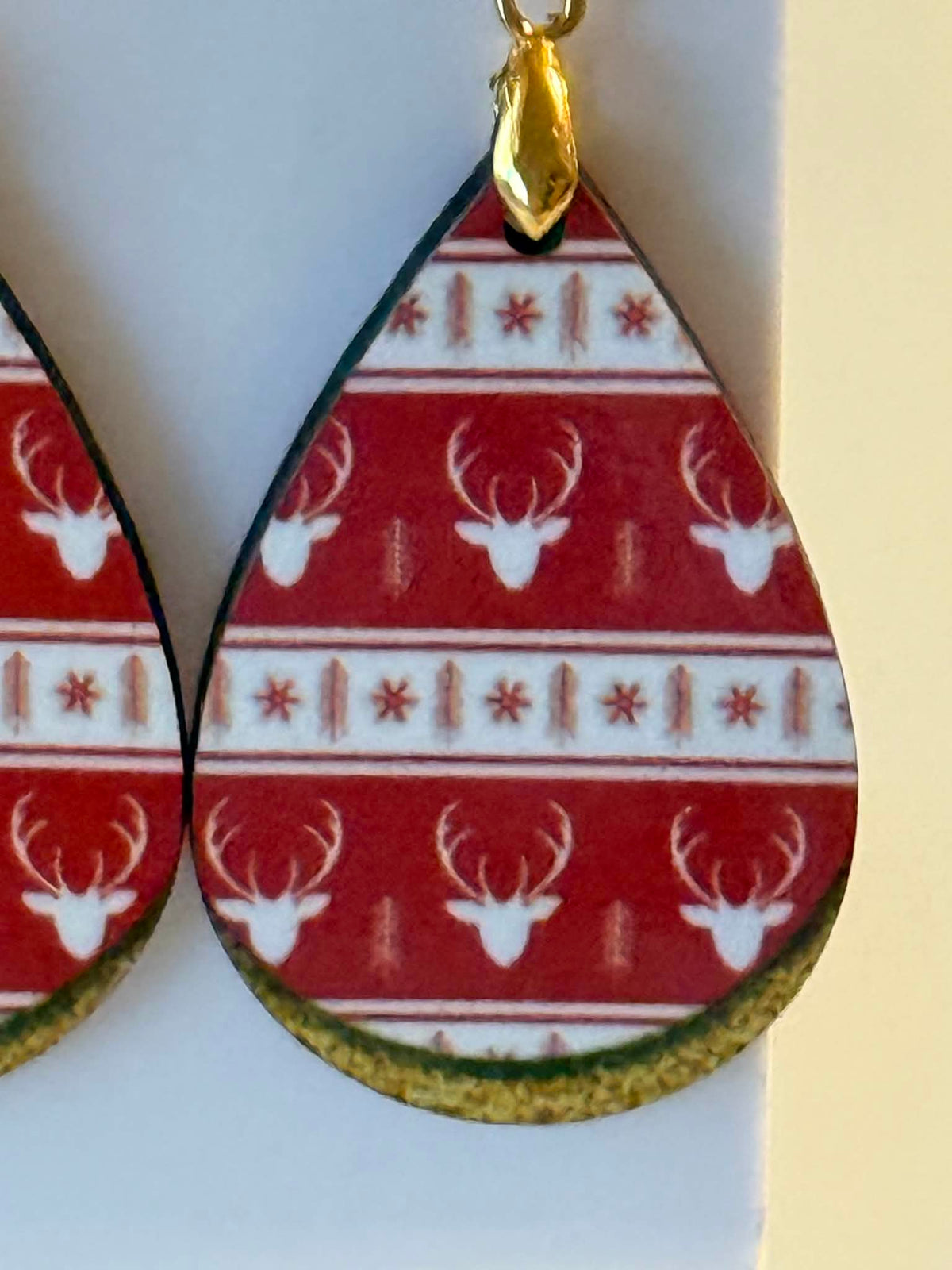 Christmas Designs Tear Drop Earrings