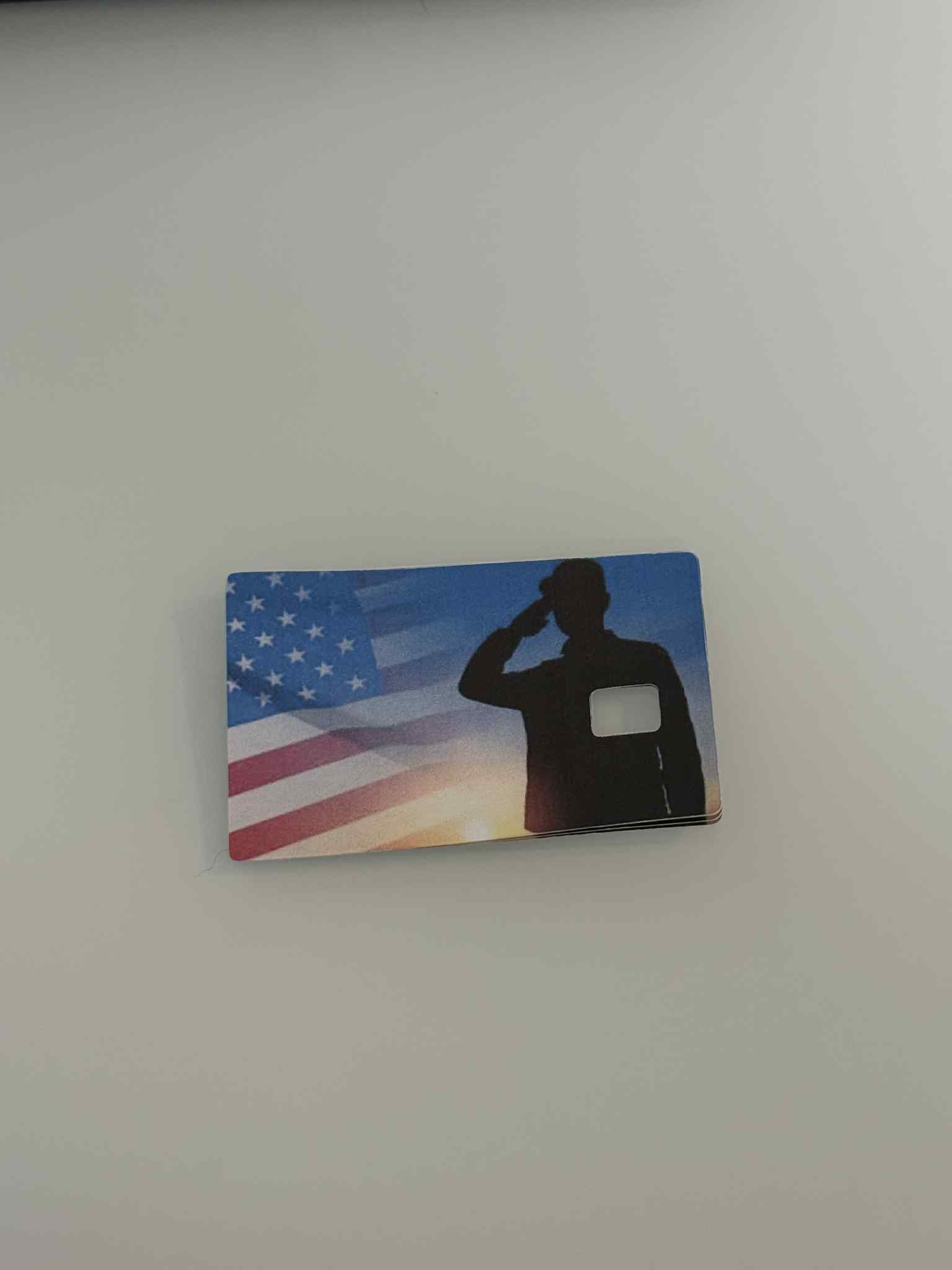 Military Theme Credit Card Stickers