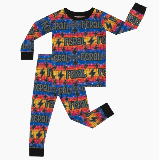 Feral Lightning Kid Bamboo Two-Piece Set