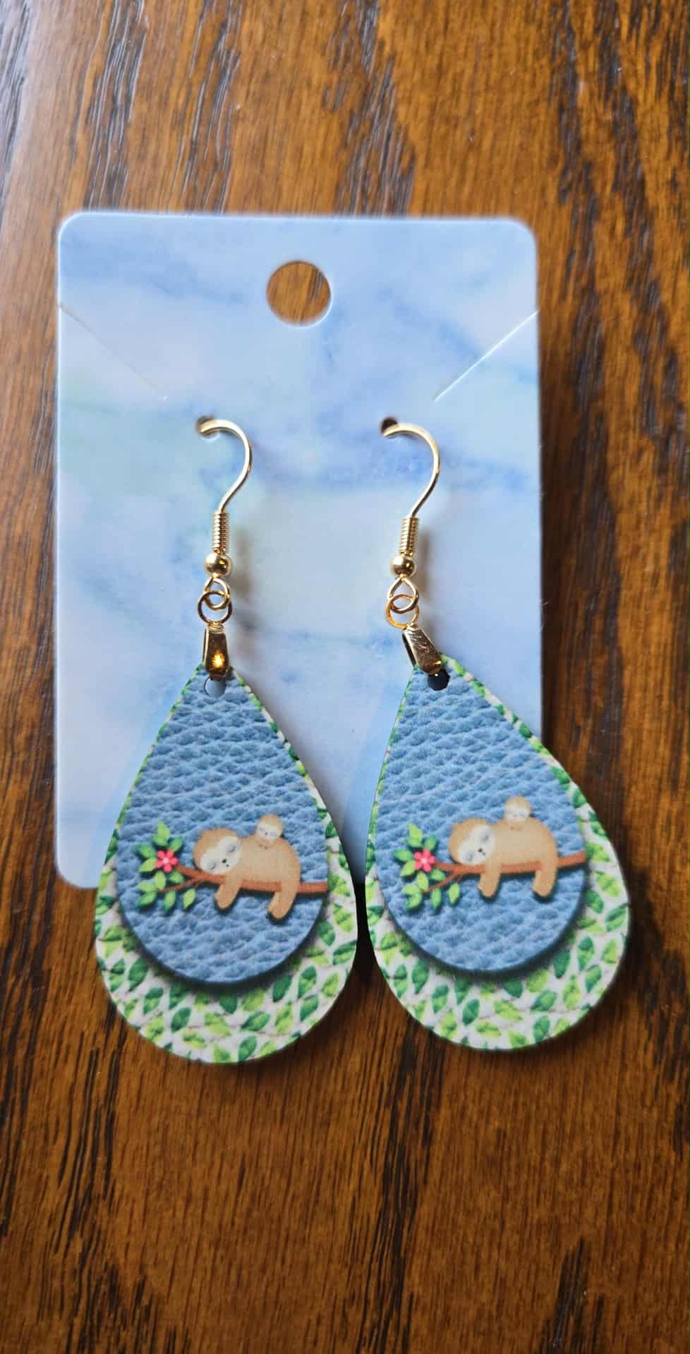 Animal Themed Tear Drop Earrings
