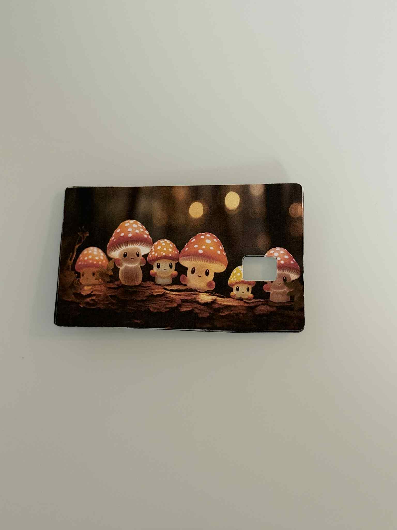 Mushrooms Theme Credit Card Stickers