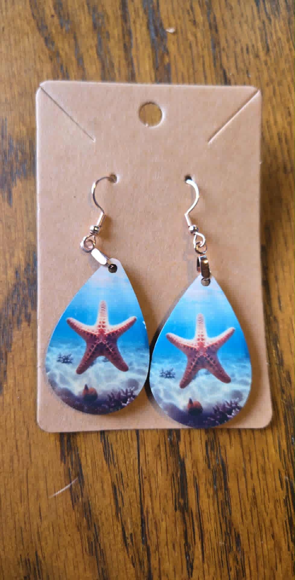 Animal Themed Tear Drop Earrings