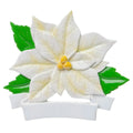 White Poinsetta Ornament