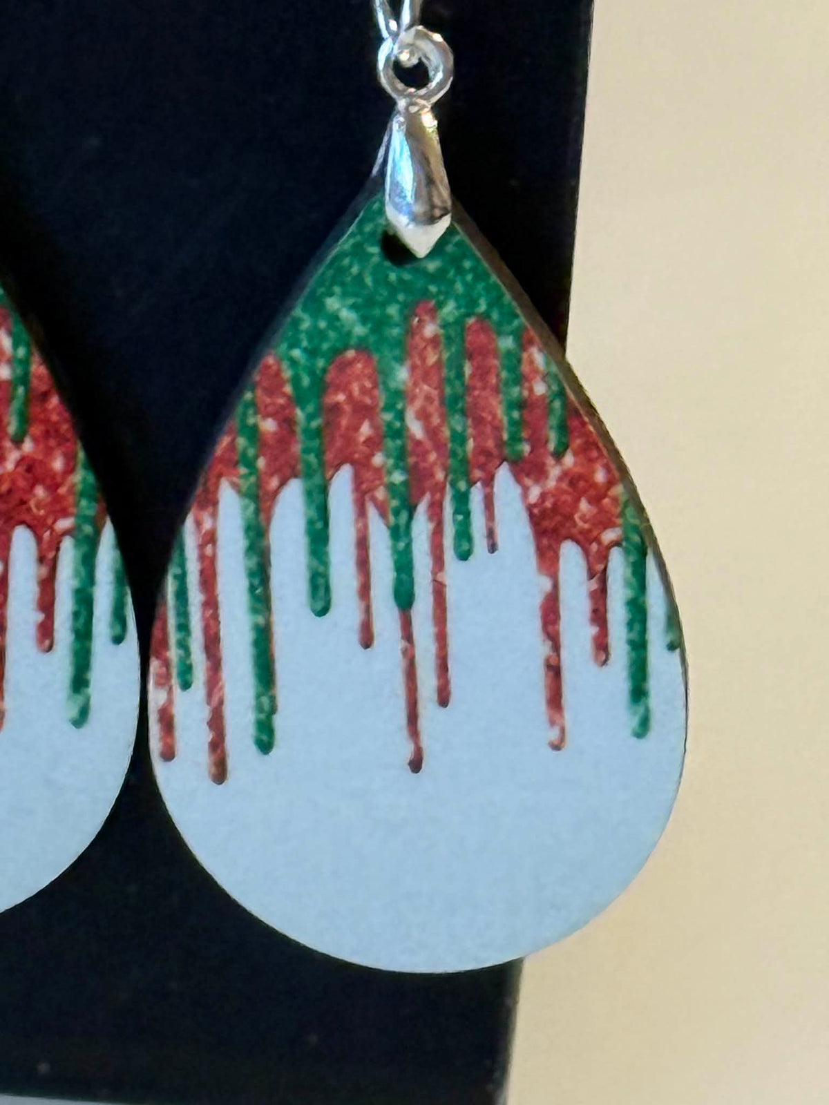 Christmas Designs Tear Drop Earrings