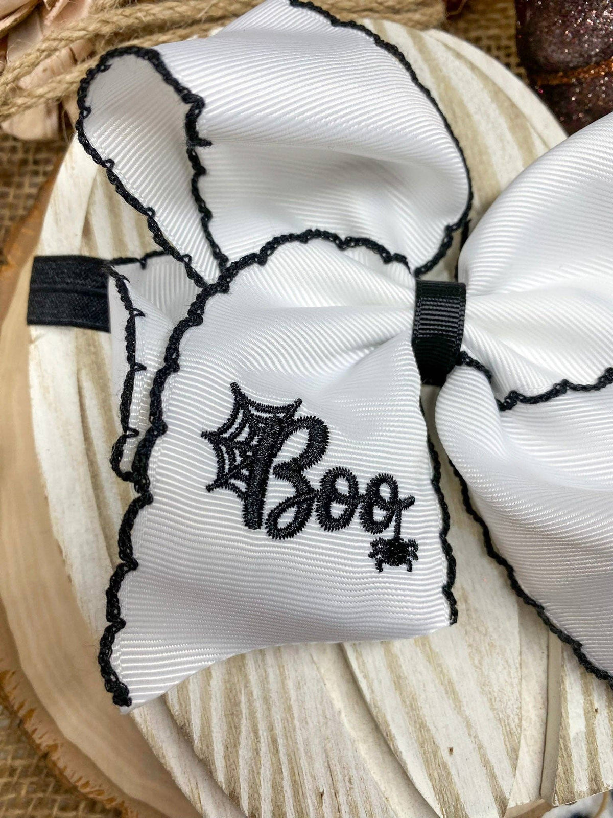 Boo Halloween Hair Bow | Clip or Headband