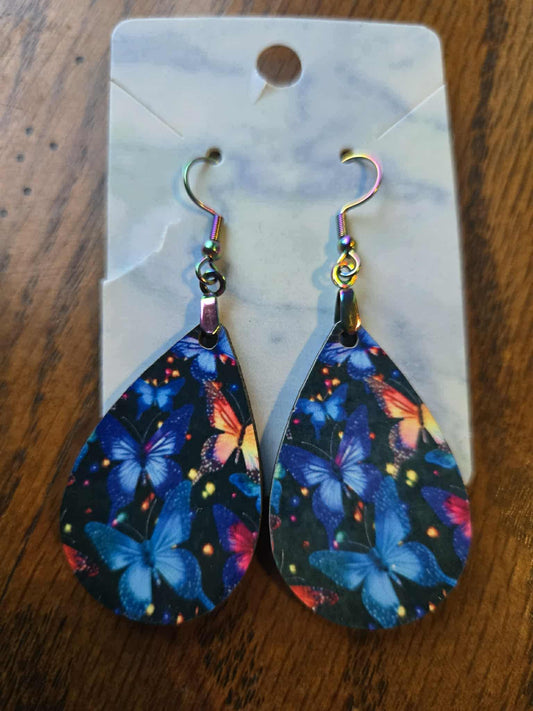 Animal Themed Tear Drop Earrings