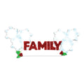 Family with Snowflakes Ornament