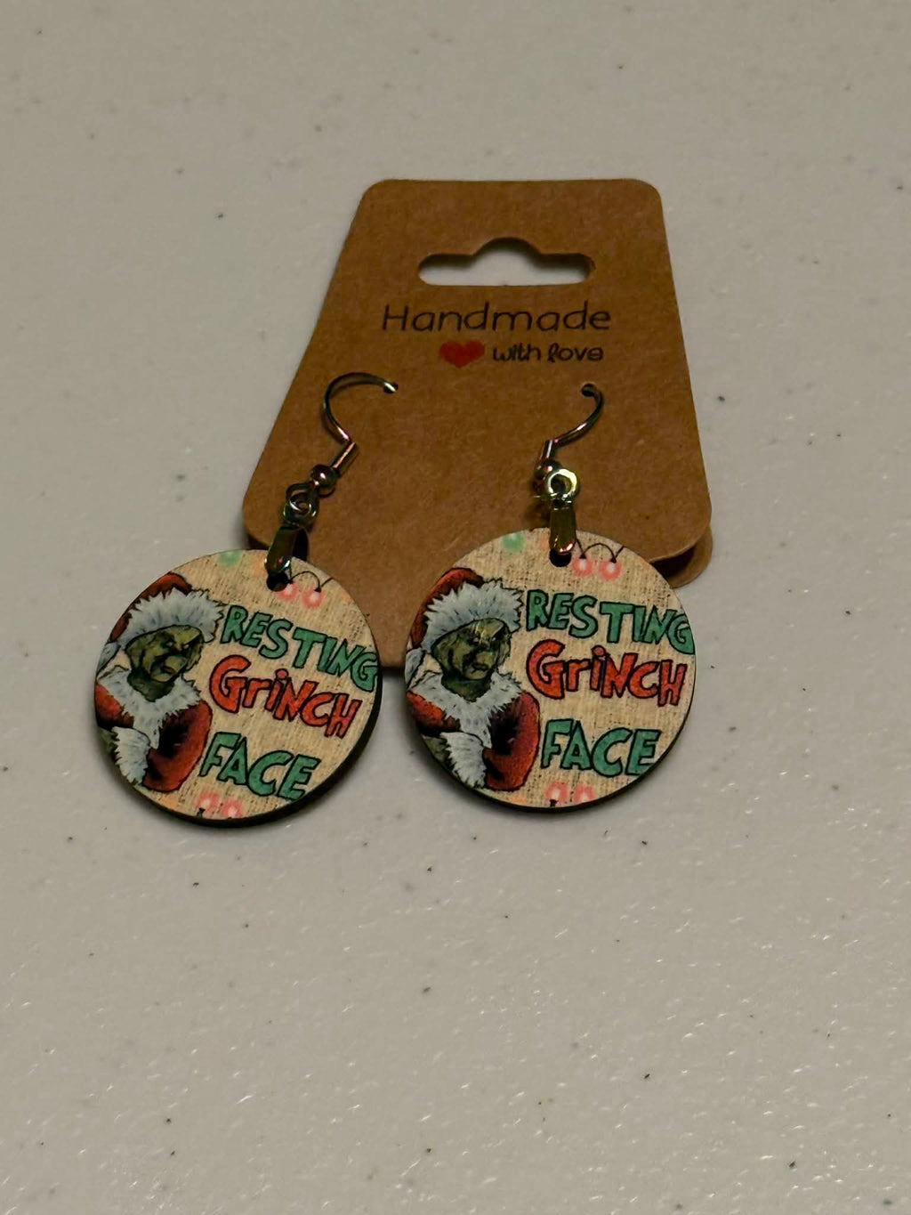 Grinch Tear Drop Earrings