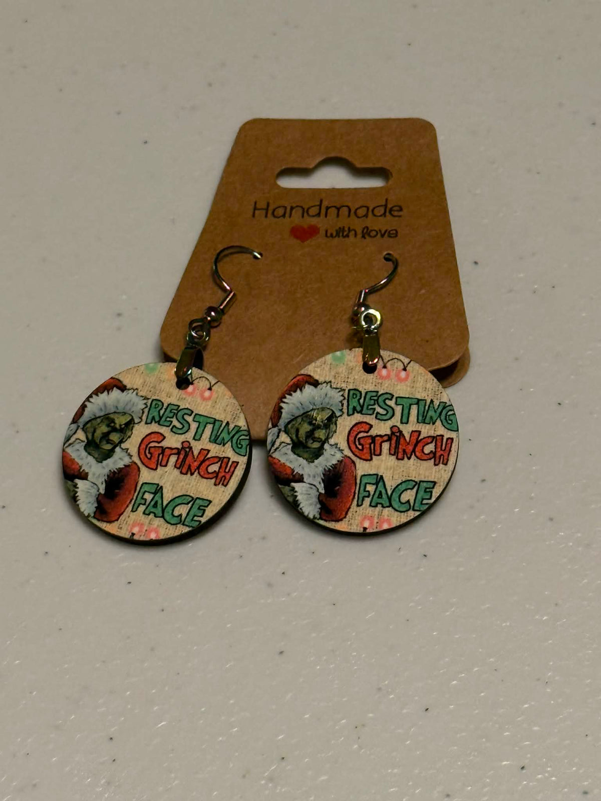 Grinch Tear Drop Earrings