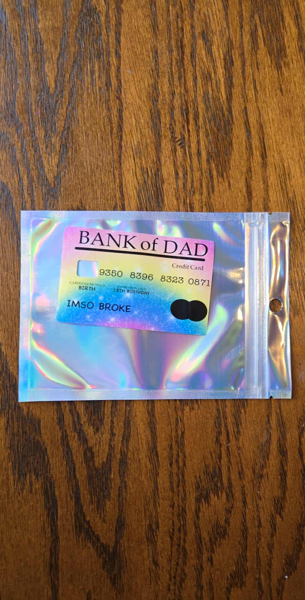 Bank Of Dad Credit Card