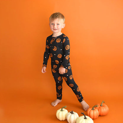 Jack TWO PIECE Bamboo Halloween Pumpkins Outfit