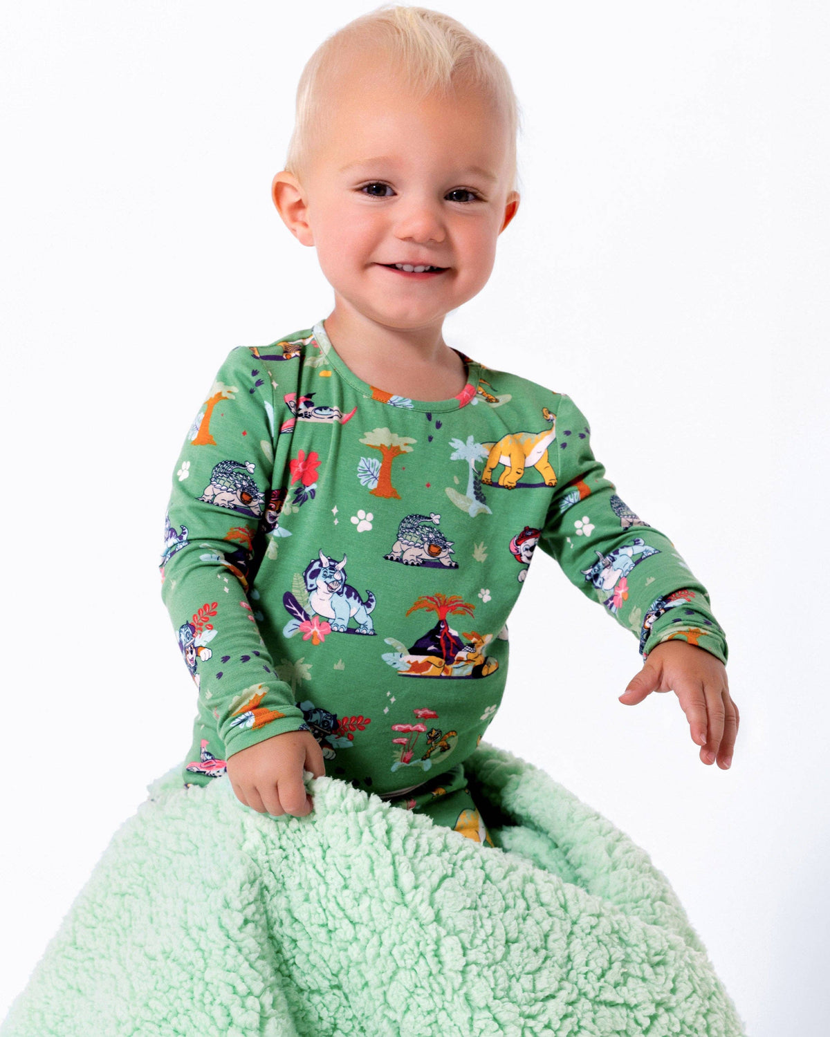 PAW Patrol: Dino Island Bamboo Sherpa Blanket