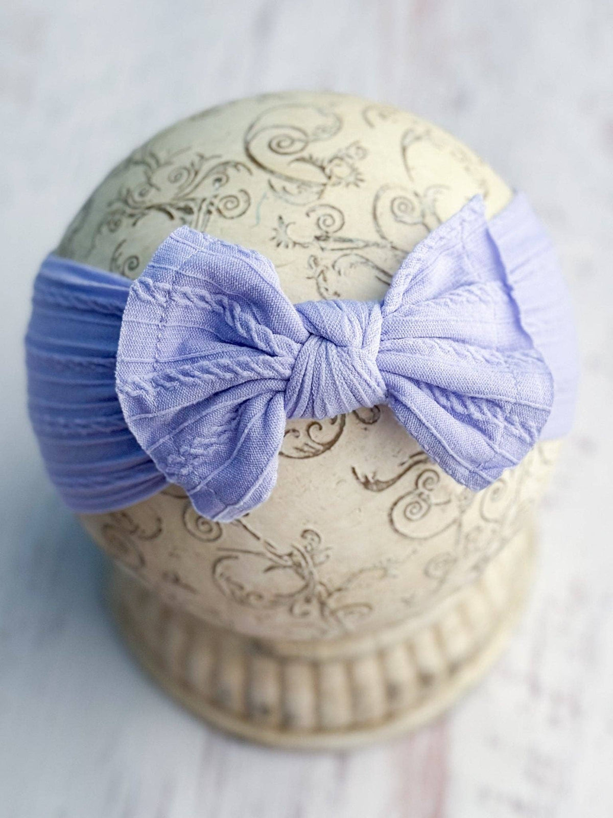 Cable Knit Bow Headbands