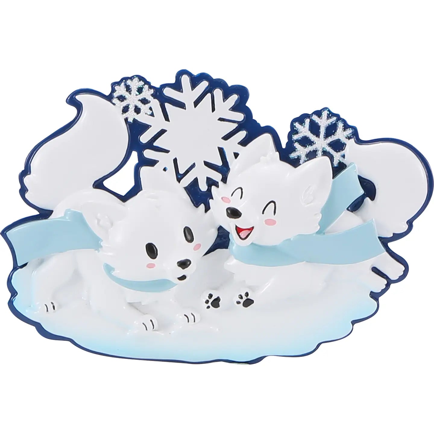 Arctic Fox Family Ornament