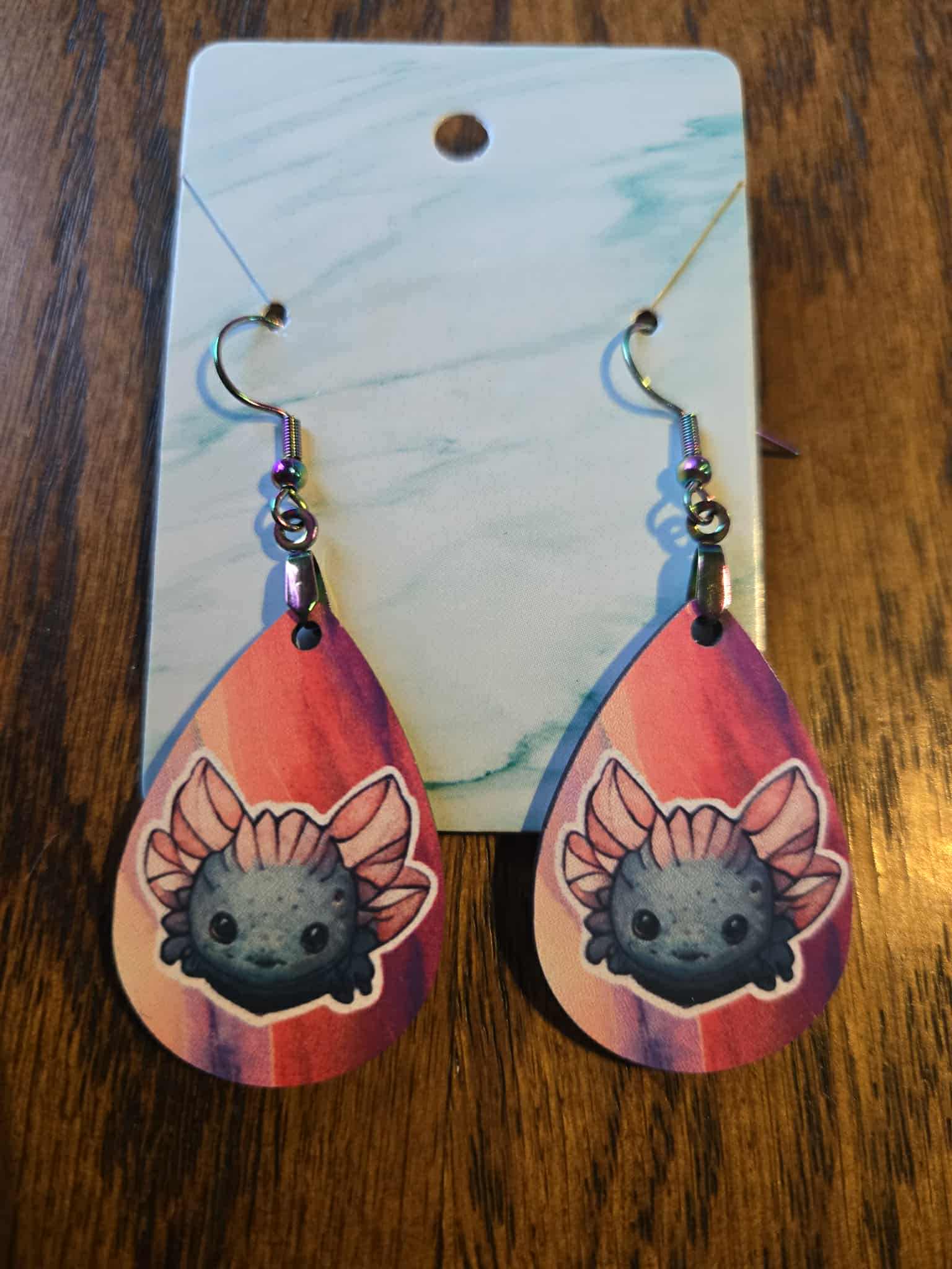 Animal Themed Tear Drop Earrings