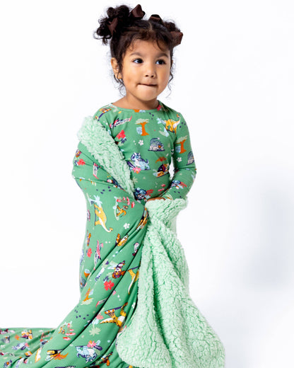 PAW Patrol: Dino Island Bamboo Sherpa Blanket