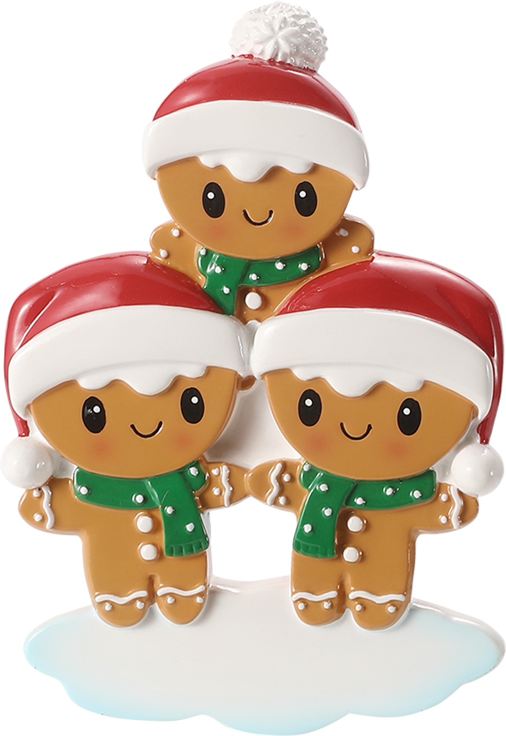 Gingerbread Family Personalized Ornament