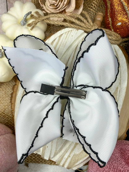 Boo Halloween Hair Bow | Clip or Headband